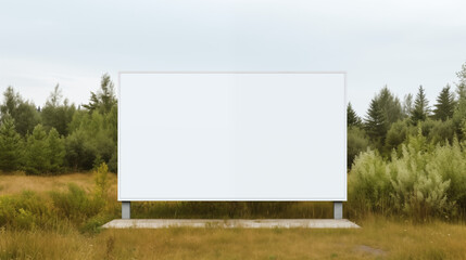 Fototapeta premium mockup featuring a blank billboard