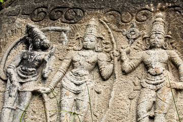 Majestic Lord Rama Statue Emerges from Lush Jungle Canopy