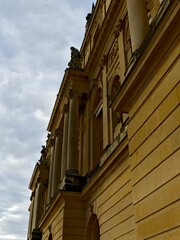 Versailles, September 2023 - Visit the magnificent Palace of Versailles. Home of kings built by the Sun King Louis XIV View of the castle