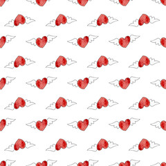 Heart with wings 