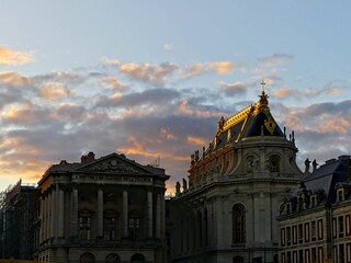 Obraz premium Versailles, September 2023 - Visit the magnificent Palace of Versailles. Home of kings built by the Sun King Louis XIV View of the castle