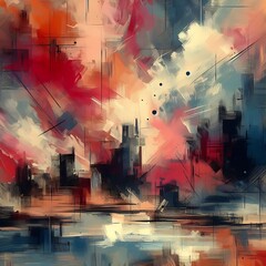 Wall poster print template
