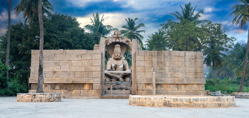 Ugra Narasimha Swamy Statue from Hampi, A UNESCO world heritage site.