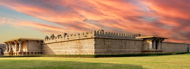 Hazara Rama Temple, Hampi, A UNESCO world heritage site.