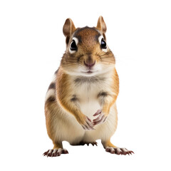 Chipmunk isolated on white or transparent background