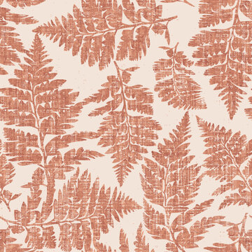 Abstract botanical Floral brush strokes seamless pattern design for fashion textiles, graphics, backgrounds and crafts linen texture  leaves silhouettes Chic rustic interior stylish pattern all over 