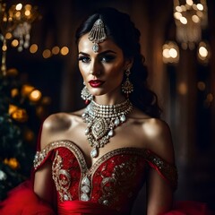 portrait of a woman in a dress