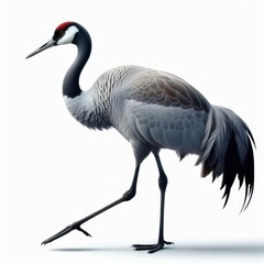 Obraz premium sandhill crane, grulla canadiense, Antigone canadensis, песчаный журавль, Derek bukit pasir, isolated White background