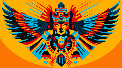 Aztec motifs vektor icon illustation