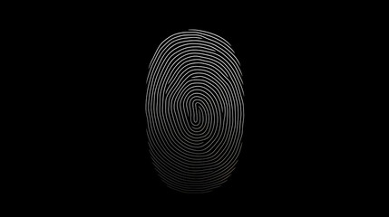 Fingerprints on black background