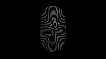 Fingerprints on black background