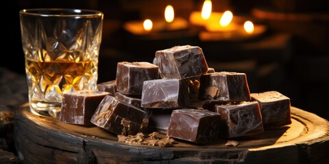 rustic setting enhances the wholesome charm of these bars, making them an inviting and delectable treat. 