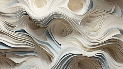 Obraz premium Colorful Paper Waves