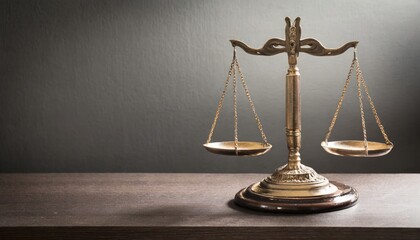 A symbol of legal balance and justice, this scale stands firm in judgment, reflecting the authority of law, court verdicts, and the lawyer's role - obrazy, fototapety, plakaty