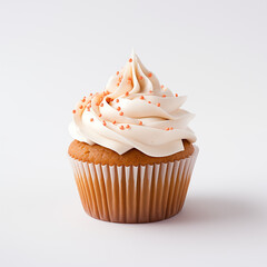 Cupcake with cream Generative AI