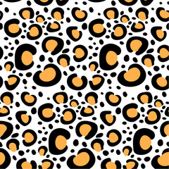 geometric graphic animals leopard yellow black pattern abstract background texture art design print