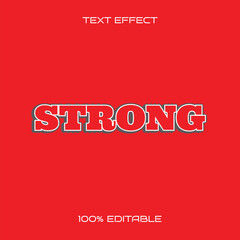 Vector Strong Text Style Effect