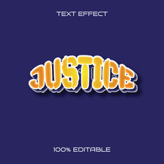 Vector Justice Text Style Effect