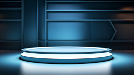 3D rendering simple background product booth, podium, stage, product commercial photography background, PPT background product cosmetics display