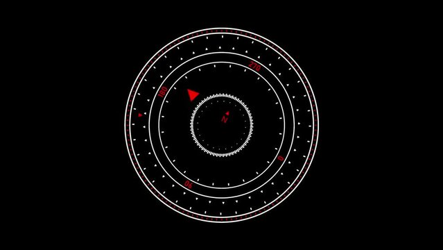 Compass or gyroscope scale.  
