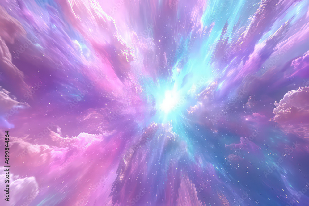 Wall mural an image capturing the dynamic and ever-changing rhapsody of colors displayed by the aurora borealis