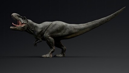Tyrannosaurus Rex Stan render of background. 3d rendering
