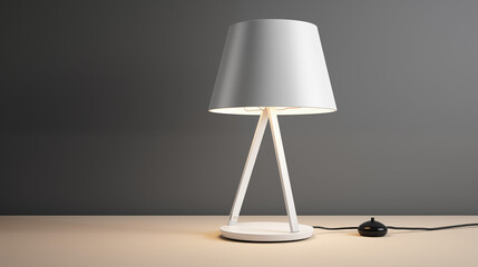  empty mockup for the base of a modern design lamp