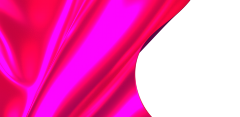 Smooth and shiny purple cloth 3D