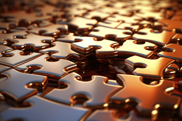 An abstract representation of a puzzle with missing pieces, creating a paradox that challenges the...