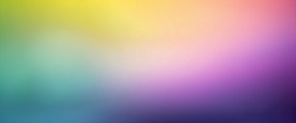 Obraz premium Blurred Soft Background Wallpaper in Yellow Navy Blue Purple Green Gradient Colors