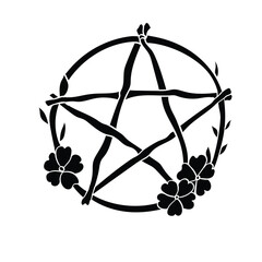 pentacle tatto vector art