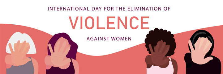 Banner for International day for the elimination of violence against women