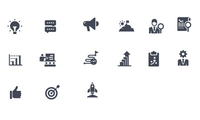 Business Plan Icons vector design