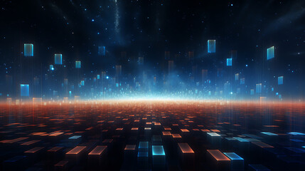 A field of pixelated stars pulsating 