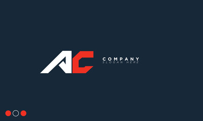 AC Alphabet letters Initials Monogram logo CA, A and C