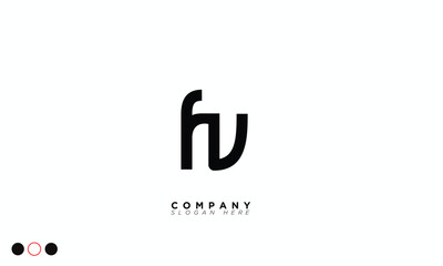 Obraz premium FV Alphabet letters Initials Monogram logo VF, F and V