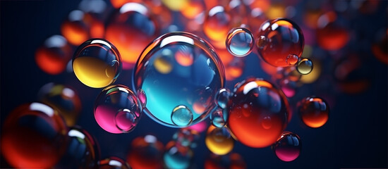 Background of colorful bubbles