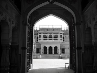 Majestic Passage: Jaipur's Royal Archway to City Palace