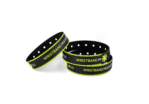 Adjustable Wristband Mockup