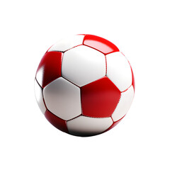 red football isolated on white background transparent
