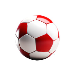 Fototapeta premium red football isolated on white background transparent