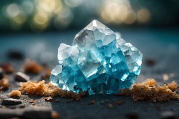 Orthorhombic Blue Aragonite Crystal Gemstones