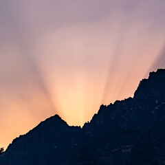 Shadows of Mountains Cast Light Over Its Silhouette