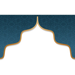 Islamic Gold Header Pattern