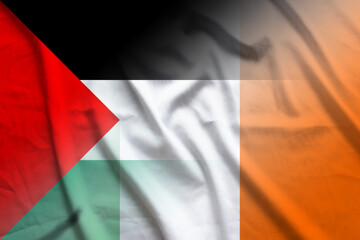 Palestinian National Authority and Ireland state flag transborder relations IRL PSE