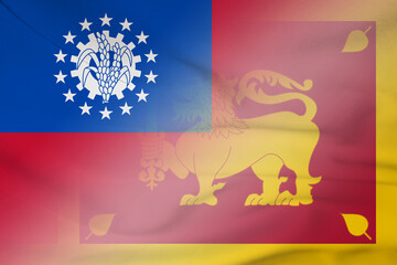 Myanmar and Sri Lanka state flag transborder negotiation LKA MMR