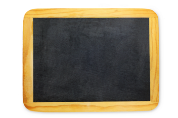 blank slate blackboard cutout in transparent background,png format,school,back to school,education,message related concept background