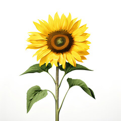 Fototapeta premium sunflower isolated on white