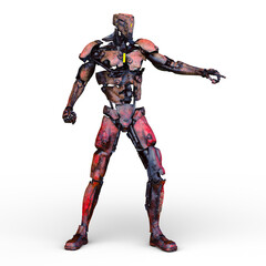 ロボット　3DCG レンダリング