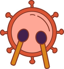 drum ramadan doodle style